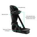 Plantar Fasciitis Night Splint, Adjustable Foot Brace for Pain Relief, Achilles Tendonitis Night Splint(Black Shell and Black lining S)