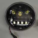 LUXEMOTO LED Headlight for V-Rod with Halo Ring DRL, LED Projection Front Light Head Lamp with High/Low Beam Daytime Running Light for Harley V-Rod VRSCA VRSCF Street Rod 2002-2016 Accessories