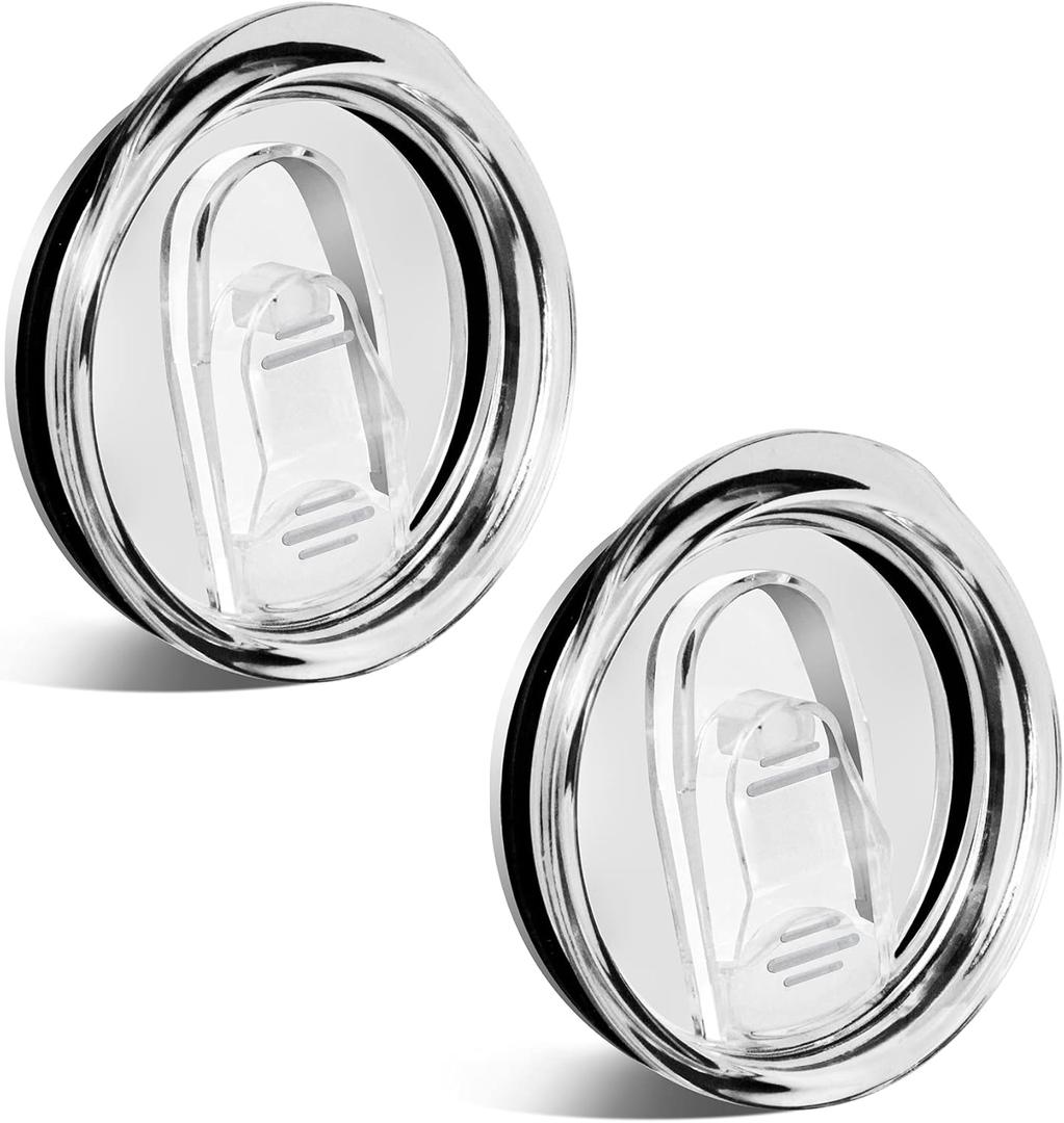 20 oz Skinny Tumbler Replacement Lids Spill Proof Splash Resistant Lids Covers for 2.76in Cup Mouth Compatible with YETI Rambler and More Tumbler Cups (20 oz, 2 Pack)