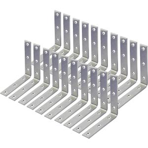 4" inch Heavy Duty Corner Brace Angle Repair Bracket w/ Screws (Pack of 20)