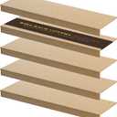 Wire Shelf Covers, 5Pcs 40"x16" Inch Shelf Covers for Wire Shelving, 0.39 Inch Thick (Not Wood), Moisture Resistant Wires Rack Cover with No Installation for Pantry, Closet, Kitchen