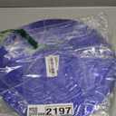 SHACOS 100Pcs Disposable Paper Placemats Blue, 13" Round Place Mats Dining Table Paper Charger Table Mat for Christmas Dinner Party Wedding Birthday Banquet Table Setting Decor