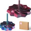 2 PCS 3D Printed Sensory Fidget Star with Handles, Colorful Fractal Expanded Fidgets Hexagon Whirling Spiral Star Shaped Toys for Office Desktop Decompression Toys Stress Relief Whirling Spiral