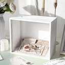 OurWarm White Wedding Card Box with Slot, Wooden Card Box for Wedding Reception, Large Envelope Wedding Boxes for Cards, Money Gift Cards Holder for Party, Birthday, Baby Shower, Graduation