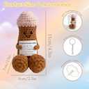 Funny Positive Crochet Gag Doll Emotional Support Stuffed plushies for Men and Women Friends, Weird Things Motivational Office Decor Valentines Day Gifts