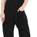 Cnkwei Girls' Casual Sleeveless Jumpsuits Spaghetti Strap Loose Romper Long Pants with Pockets 9-10Y
