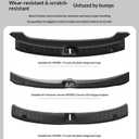 TPE Rear Trunk Sill Protector for Tesla Model Y Juniper 2025-2026 Black