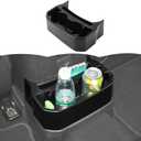Rear Cup Holder for Jeep JL & JT,Rear Seat Storage Box Tray Organizer Floor Console Mounted Drink Holder Interior Accessories Compatible with Jeep Wrangler JL JLU & Gladiator JT 2018-2025