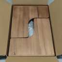 2-Tier Bathroom Counter Organizer, Wooden Corner Shelf for Vanity Countertop Skincare & Makeup, Storage and Organization for Kitchen