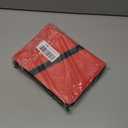 Trading Card Binder 4 Pocket with Zipper & Hand Strap, Holds Up to 400 Cards, PU Leather TCG Binder for Collectors, Red