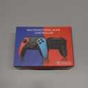 Wireless Switch Controller for Nintendo Switch/Switch 2/Lite/OLED Controller, Switch Controller with a Mouse Touch Feeling on Back Buttons, Extra Switch Pro Controller with Wake-up,Programmable, Turbo Function (Red+Blue)