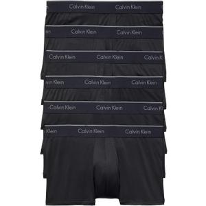 Calvin Klein Men's Micro Stretch 6-Pack Low Rise Trunks (Medium, Black)