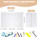Outus 24 Pcs 24 x 36 Inch Trifold Poster Board Tri Fold Science Fair Display Boards for Projects Photo Picture Exhibition Event Displays Business Presentation School Foldable,White Corrugated
