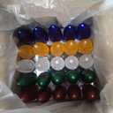 YIMILITE C9 Christmas Light Bulbs 50 Pack, Shatterproof Replacement LED Bulb, Multicolor Fairy Lights for Indoor and Outdoor Holiday Decoration, E17 Base