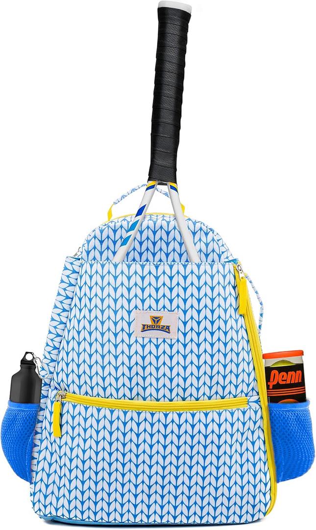 Tennis Racket Backpack for Women  Lightweight Tennis Bag Stores 2 Rackets, Balls, and Sports Gear  Backpack