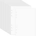 60 Sheets A5 6-Ring Blank Release Paper Binder Refill for Collecting Sticker Reusable Sticker Paper Pages Binder Insert Sheet for 6 Hole Stickers Organizer Binder Album Storage Book