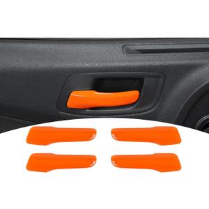 for Charger Inner Door Handle Trim Fit for Dodge Charger/Chrysler 300C 2011-2023 Orange Interior Accessories 4pcs
