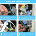 W10853654 Refrigerator Water Inlet Valve Compatible With Whirlpool, Kenmore, Kitchenaid, Roper, Inglis Refrigerator, Replace 2182106 2188778 K-75384 AP5989758 PS11731255 2181707 2181729