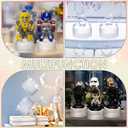 Remerry 8 Pcs Acrylic Round Blocks for Display Clear Polished Blocks for Display Clear Acrylic Edge Polished Base Display Riser for Table Showing Cosmetics Collectibles Figures (2 x 2 x 1 Inches)