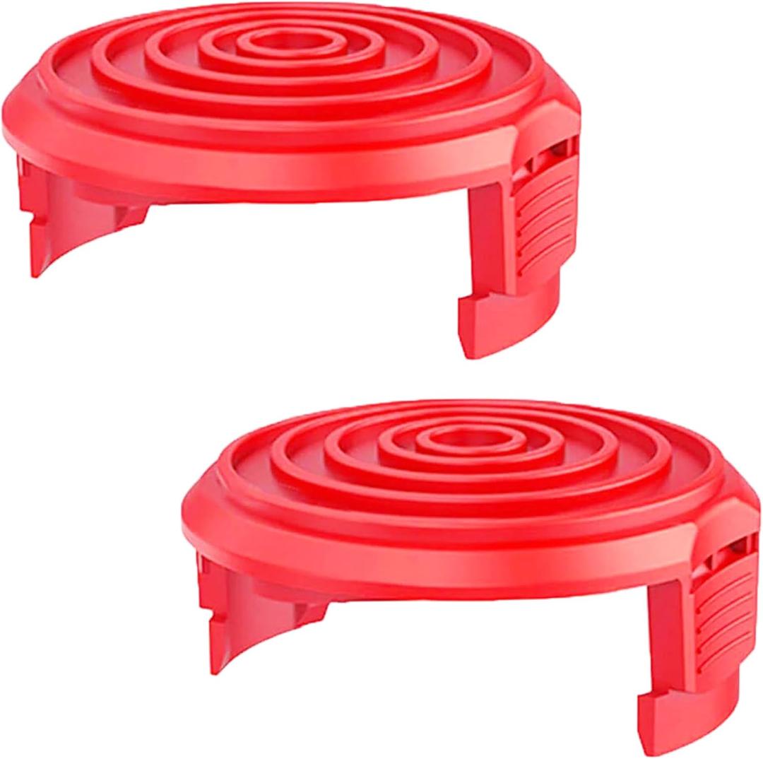 Weed Eater Spool Cap Cover Compatible with Hyper Touch HT19-401-003-03,HT18-401-002-01,HT10-401-002-01,HT18-401-004-01 String Trimmer,Weed Wacker Replacement Spool Cap,Red,2 Pack