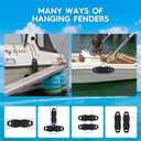 AWEMUFA Boat Fenders Easy to Install Bumper for Docking Ideal Fender for Pontoon, Bass, Jet Ski and Fishing Boats