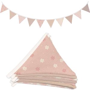 Lacama Nursery Decor Nursery Wall Decor Wildflower Pennant Banner Flags, Girls Room Decor, Boho Flags Playroom Wall Decor Banner for Nursery Baby Shower Birthday Boho Wedding Party Event
