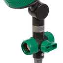 Gilmour Adjustable Spot Sprinkler with Spike Base, Pivoting Multi Pattern Sprinkler Head for Targeted Coverage in Flower Beds and Vegetable Gardens (Spruce)