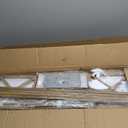 Espird Black Gold Dining Room Light Fixture - 5 Light Chandeliers for Dining Room with Clear Glass Shade & Adjustable Height & Thickened Metal Rectangle Dining Table Light Fixture