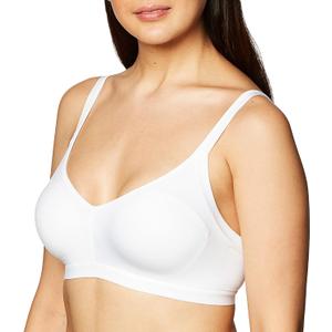 Warner's Women's Blissful Benefits Underarm-Smoothing with Seamless Stretch Wireless Lightly Lined Comfort Bra Rm3911w (XX-Large, White)