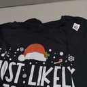 Most Likely to Nap On Christmas Family Funny Matching T-Shirt Size 4XL