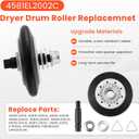 AGM75510755 Dryer Repair Kit fit for LG Kenmore 4581EL2002C Dryer Drum Roller 4400EL2001A Dryer Belt 4561EL3002A Idler Pulley for DLE2516W DLE3777W DLE5977W DLE7177WM DLE5955W DLE0442W by Fetechmate