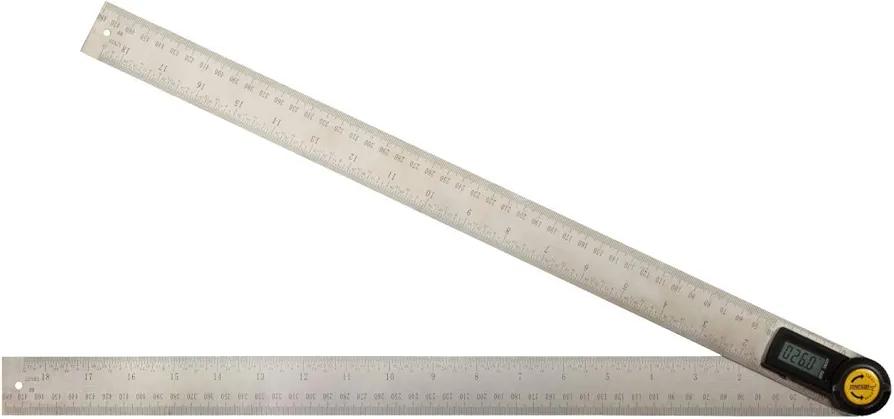 Johnson Level & Tool 1888-1900 Digital Angle Locator and Ruler, 19", Silver, 1 Locator and Ruler