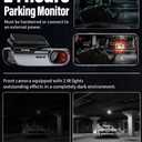 FOCUWAY 4K Front and Rear Dash Cam: Fast 5GHz WiFi & Hands-Free Voice Control, Compact Hidden Design, 24/7 Parking Mode Recording, Supercapacitor & Type-C, Free 64GB Card, Super Night Vision