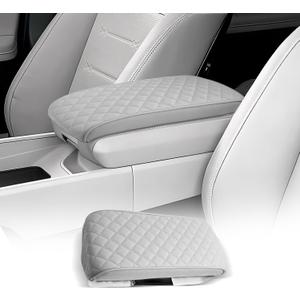 CDEFG for Hyundai Santa Fe 2024 2025 2026 MX5 Center Console Cover Armrest Box Cover for Santa Fe 2024 2025 Accessories Arm Rest Protector Santa Fe SE/SEL/XRT/Limited/Calligraphy (Dark Gray