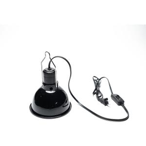 Reptile Light Fixture, 5.5 Inch Max 200W Deep Dome Heat Lamp with Optical Reflection, UVB Basking Lamp for Amphibian & Reptile Terrariums