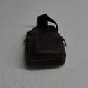 Le'aokuu Men Outdoor Casual Travel Hiking Tea Crossbody Chest Sling Bag Rig One Shoulder Strap Bag Backpack Men Leather, Brown