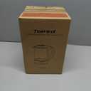 TOPWIT Electric Kettle Glass Hot Water Kettle, 2.0L Water Warmer, BPA-Free Stainless Steel Lid & Bottom, Tea Kettle with Fast Heating, Auto Shut-Off & Boil Dry Protection (Black)