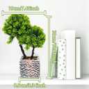 Small Fake Plants with Marble Planter, Fake Potted Plants Artificial Decor for Coffee Table Desk Shelf, 11.81" Faux Plants Indoor for Living Room Bathroom Bedroom Entryway Office