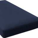 H.VERSAILTEX Super Stretch Individual Chaise Cover Sectional Couch Covers for L Shaped Sofa Both Left/Right Featuring Thick Jacquard Textured Twill Fabric (1 Piece Chaise Cover, Navy)