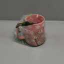 24oz Large Ceramic Coffee Mug with Big Handle, Handmade Kiln Glazed Large Coffee Mug Tea cup, Novelty MugUnique Uneven Surface for Office and HomeMicrowave and Dishwasher Safe (Pink)