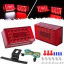LIMICAR Trailer Lights LED Kit, 6" Boat Trailer Lights LED Submersible Kit, Boat & Utility Trailer Kit w/25ft Wiring