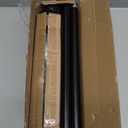 2 Pack Modern Black Curtain Rods Set for Windows 28 to 48 Inches Adjustable Length Heavy Duty 1" Diameter Window Curtain Rod with Decorative Finials for Outdoor Bedroom Kitchen Living Room