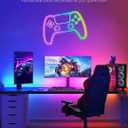 Lamomo RGB Neon LED Strip Lights, 16.4Ft Led Neon Rope Lights with App Remote Control, Music Sync, Indoor IP65, Waterproof, Flexible DIY Lights Design for Bedroom, Living, Gaming Room, Party Decor