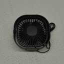 Simpeak Small USB Fan Small Quiet Portable USB Powered ONLY (No Battery), Cooling 3 Speed Setting 360 Adjustable Swivel Desktop Personal Fan for Home Office Bedroom Outdoor Travel Summer (Black)