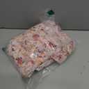 Allegra K Women's Floral Long Skirts Elastic Waist Tiered Ruffle Boho Midi Skirt Medium Pink