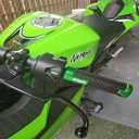 2 Pack Red Carbon Look Aluminum Motorcycle 22mm Engraved Handle Bar Rubber Gel Hand Grips CNC Bar End 7/8" Compatible with Suzuki GSXR GSX-R 125 150 600 750 1000 1300 Hayabusa