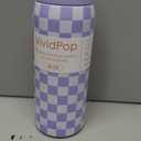 Checkered Insulated Stainless Steel Water Bottle with Straw for Sports and Travel, 32oz, Gifts for Women Girls Friends Teens Birthday Christmas (Purple)