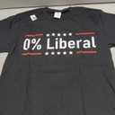 0% Liberal - Zero Percent Statement T-Shirt, Size M