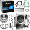 Tupo 47mm 89cc Cylinder Piston Ring Gasket Top End Rebuild Kit Compatible with Polaris Sportsman 90 Outlaw 90 2007-2016 ATV Replaces 0454934 0453430 0453418 0455335 0454933 0453451
