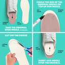 Comfwalk Shoe Filler Insert - Full Length Daily Latex Foam Shoe Inserts, Shoe Insoles for Shoes That are Too Big, 3 Pairs (EU 37, US Women 7 Men 4)